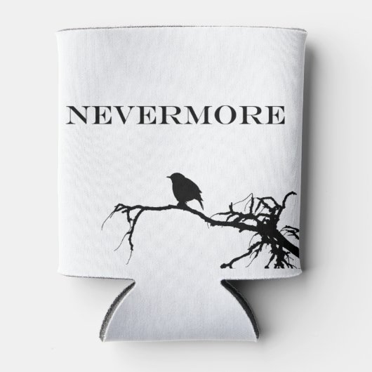 Nevermore Raven Gedicht Edgar Allan Poe Quote Blikjeskoeler (Voorkant)