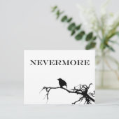 Nevermore Raven Gedicht Edgar Allan Poe Quote Briefkaart (Staand voorkant)