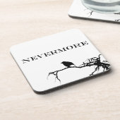 Nevermore Raven Gedicht Edgar Allan Poe Quote Drankjes Onderzetter (Linkerzijde)