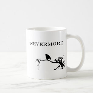 Nevermore Raven Gedicht Edgar Allan Poe Quote Koffiemok