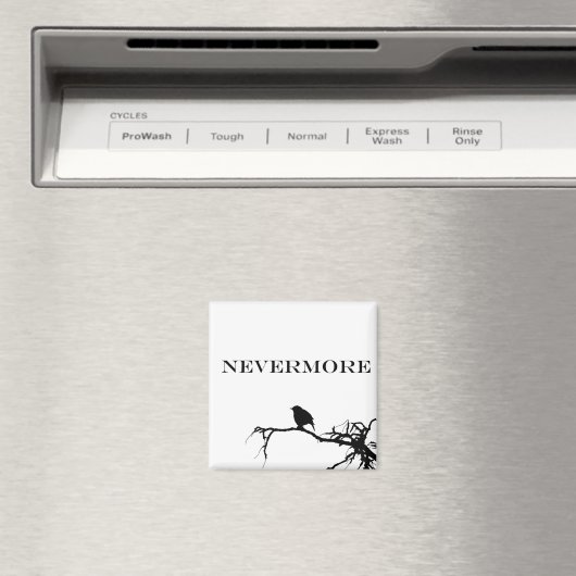 Nevermore Raven Gedicht Edgar Allan Poe Quote Magneet (Insitu (Vaatwasser))