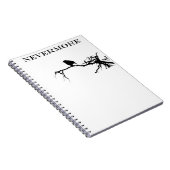 Nevermore Raven Gedicht Edgar Allan Poe Quote Notitieboek (Rechterzijde)