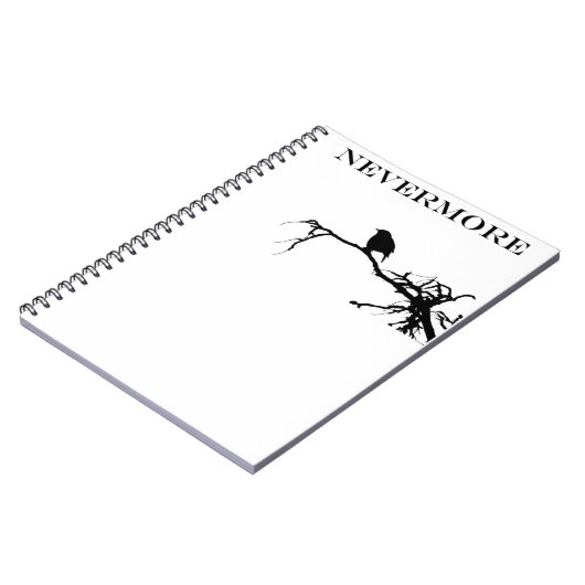 Nevermore Raven Gedicht Edgar Allan Poe Quote Notitieboek (Linkerzijde)