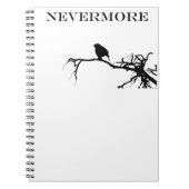 Nevermore Raven Gedicht Edgar Allan Poe Quote Notitieboek (Voorkant)