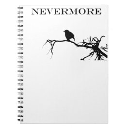 Nevermore Raven Gedicht Edgar Allan Poe Quote Notitieboek