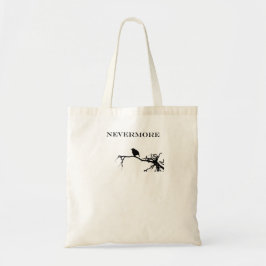 Nevermore Raven Gedicht Edgar Allan Poe Quote Tote Bag