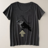 Nevermore Raven Grote Maat T-shirt (Design voorkant)