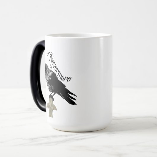 Nevermore Raven Magische Mok (Voorkant links)