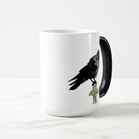 Nevermore Raven Magische Mok (Voorkant rechts)