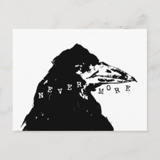 Nevermore Raven of Edgar Allan Poe Briefkaart