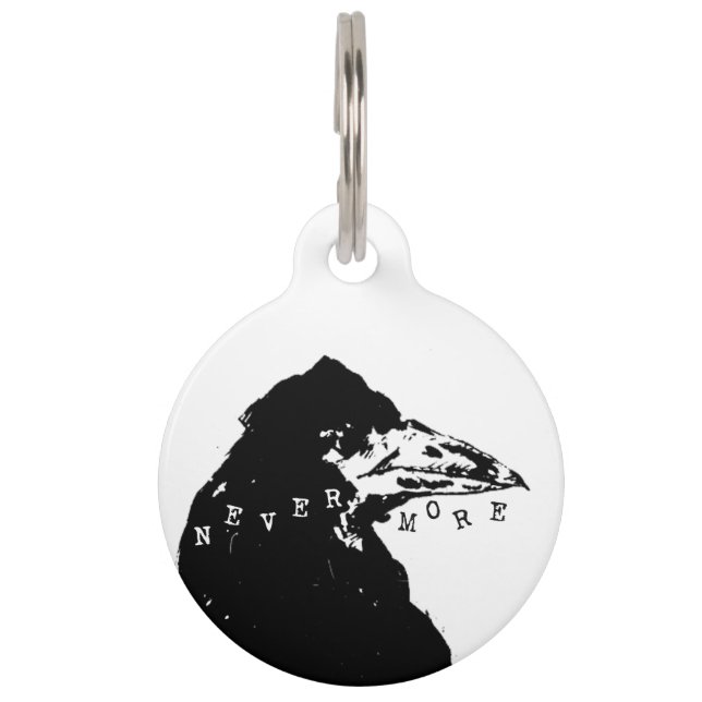 Nevermore Raven of Edgar Allan Poe Huisdierpenning (Voorkant)