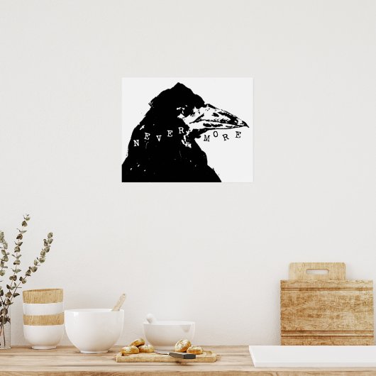 Nevermore Raven of Edgar Allan Poe Poster (Keuken)