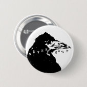 Nevermore Raven of Edgar Allan Poe Ronde Button 5,7 Cm (Voorkant /achterkant)