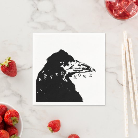 Nevermore Raven of Edgar Allan Poe Servetten (Insitu)