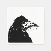Nevermore Raven of Edgar Allan Poe Servetten (Voorkant)