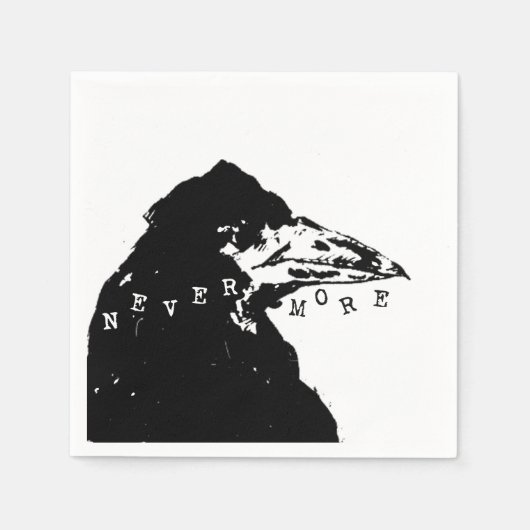Nevermore Raven of Edgar Allan Poe Servetten (Voorkant)