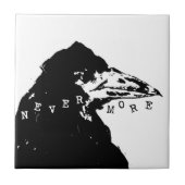 Nevermore Raven of Edgar Allan Poe Tegeltje (Voorkant)