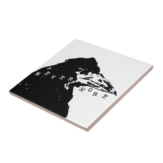 Nevermore Raven of Edgar Allan Poe Tegeltje (Zijkant)