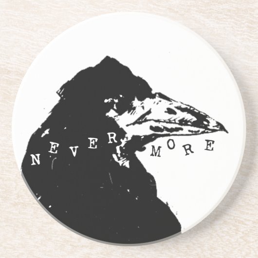Nevermore Raven of Edgar Allan Poe Zandsteen Onderzetter (Voorkant)