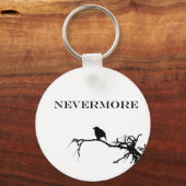 Nevermore Raven Poem Edgar Allan Poe Design Sleutelhanger (Voorkant)
