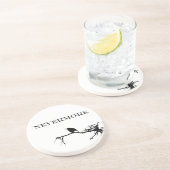 Nevermore Raven Poem Edgar Allan Poe Design Zandsteen Onderzetter (Zijkant)