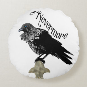Nevermore Raven Rond Kussen