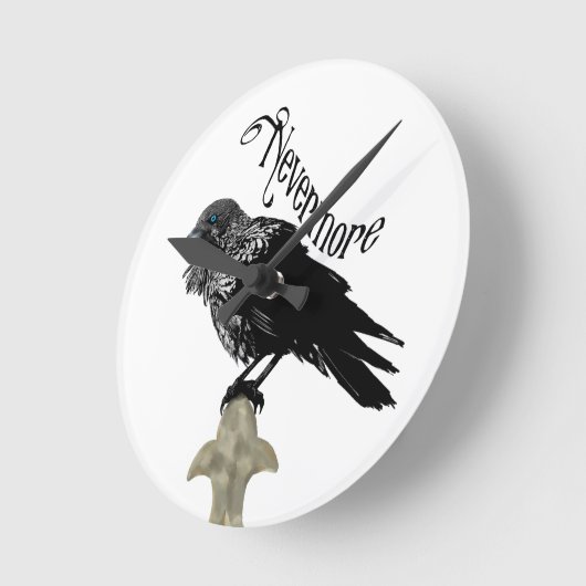 Nevermore Raven Ronde Klok (Hoek)