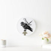 Nevermore Raven Ronde Klok (Huis)