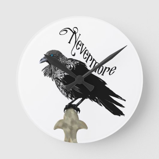 Nevermore Raven Ronde Klok (Voorkant)