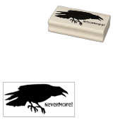 "Nevermore" Raven Rubberstempel (Gestempeld)