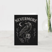 Nevermore Raven Schedel Kunst, Gotische Edgar Alla Kaart (Voorkant)