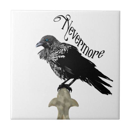 Nevermore Raven Tegeltje (Voorkant)