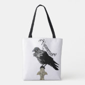 Nevermore Raven Tote Bag (Achterkant)