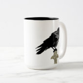 Nevermore Raven Tweekleurige Koffiemok (Voorkant rechts)