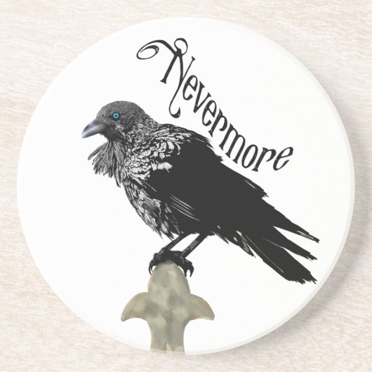 Nevermore Raven Zandsteen Onderzetter (Voorkant)