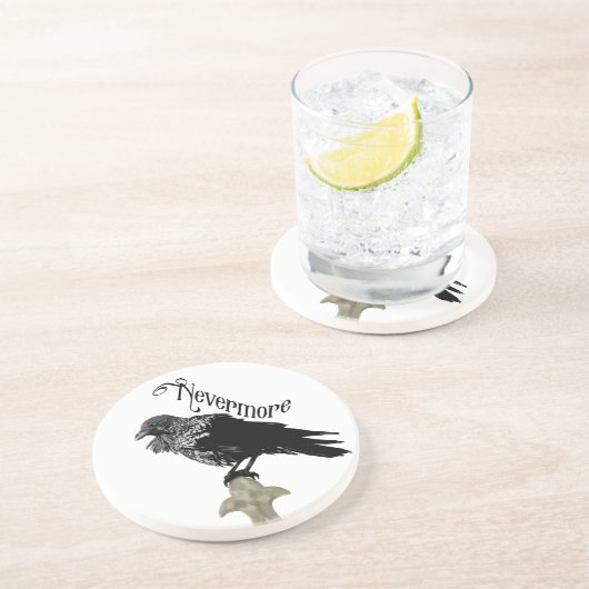 Nevermore Raven Zandsteen Onderzetter (Zijkant)