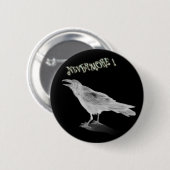 Nevermore Ronde Button 5,7 Cm (Voorkant /achterkant)