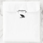 Nevermore Ronde Sticker (Tas)
