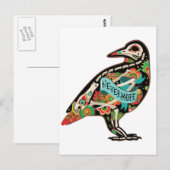 Nevermore Sugar Skull Raven Briefkaart (Voorkant / Achterkant)