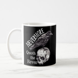 Nevermore the Raven Edgar Allan Poe Dark Academia Koffiemok