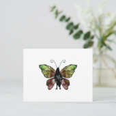 Nevermore x3 Butterfly Raven Briefkaart (Staand voorkant)