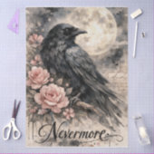 Nevermore Zwarte Kraai Maan Tissuepapier (Craft)