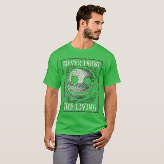 Neverrusthe Living Gothic Horror Smiling Face Goth T-shirt (Voorkant volledig)