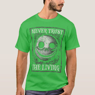 Neverrusthe Living Gothic Horror Smiling Face Goth T-shirt