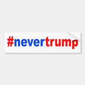 "#nevertrump" bumpersticker (Voorkant)