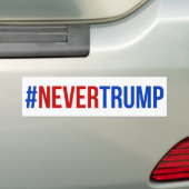 #nevertrump bumpersticker (Op auto)