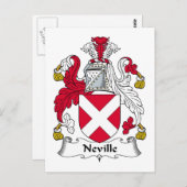 Neville Family Crest Briefkaart (Voorkant / Achterkant)