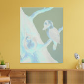 Neville HP Cayley - Laughing Kookaburra Canvas Afdruk (Insitu (Woonkamer))