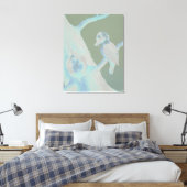 Neville HP Cayley - Laughing Kookaburra Canvas Afdruk (Insitu (Slaapkamer))