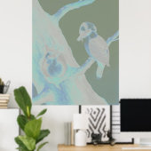 Neville HP Cayley - Laughing Kookaburra Poster (Thuiskantoor)